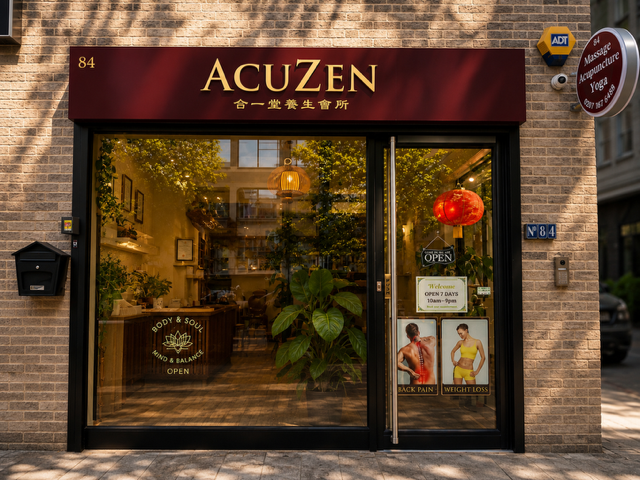 AcuZen London acupuncture clinic shop front